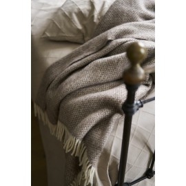 plaid laine alpaga agneau beige sable klippan lima