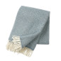 plaid laine agneau bleu gris klippan samba
