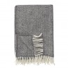 plaid gris laine agneau bio klippan chevron