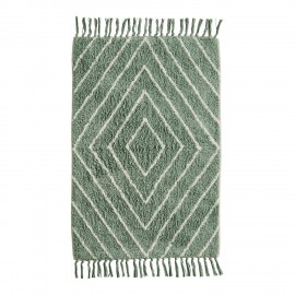 petit tapis coton vert tufte madam stoltz