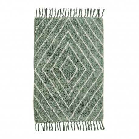 petit tapis coton vert tufte madam stoltz