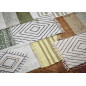 petit tapis moelleux coton imprime blanc noir madam stoltz