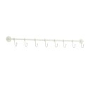 barre murale 8 crochets metal blanc madam stoltz