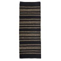 tapis de couloir noir raye jonc de mer madam stoltz