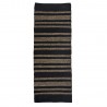 tapis de couloir noir raye jonc de mer madam stoltz