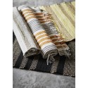 tapis de couloir noir raye jonc de mer madam stoltz