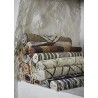 tapis de couloir noir raye jonc de mer madam stoltz
