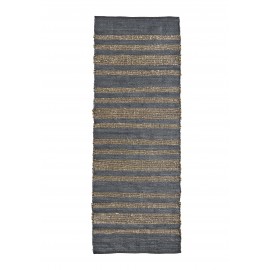 tapis de couloir gris rayures jonc de mer madam stoltz