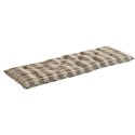 coussin long banc coton imprime a carreaux marron madam stoltz