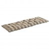 coussin long banc coton imprime a carreaux marron madam stoltz