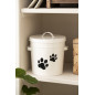 boite conteneur a croquettes chien metal blanc ib laursen boite conteneur a croquettes chien metal blanc ib laursen