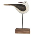 sculpture mouette oiseau bois sur tige ib laursen