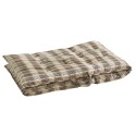 grand matelas de sol imprime a carreaux marron vintage madam stoltz