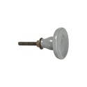 bouton de meuble gris simple ceramique ib laursen