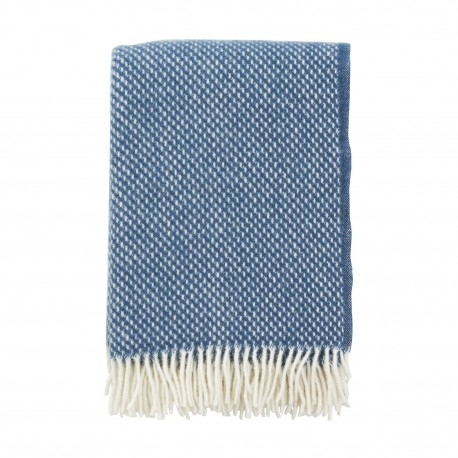 couverture laine agneau bleue qualite klippan preppy