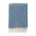 couverture laine agneau bleue qualite klippan preppy