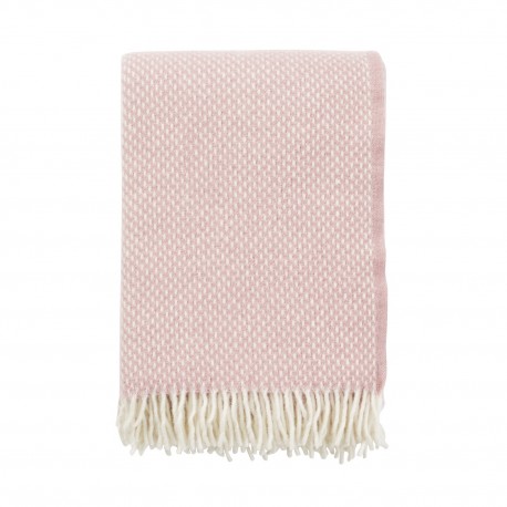 couverture laine agneau qualite rose klippan preppy