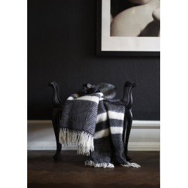 Plaid laine agneau Klippan Gotland Stripe