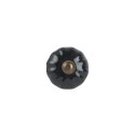 bouton de meuble noir retro vintage ceramique ib laursen