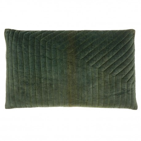 housse de coussin salon vert velours rectangulaire nordal canus