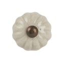 bouton de meuble vintage blanc creme ib laursen