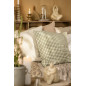 grande housse de coussin coton a carreaux vert ib laursen
