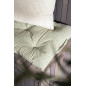 housse de coussin vert amande coton fines rayures ib laursen