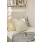 housse de coussin vert amande coton fines rayures ib laursen