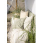 housse de coussin vert amande coton fines rayures ib laursen