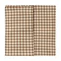 nappe a carreaux coton marron retro vintage ib laursen