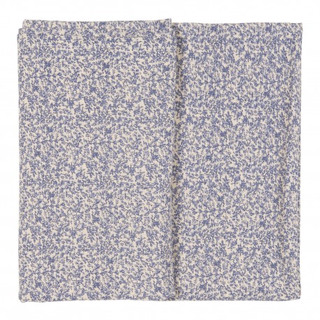 nappe coton petites fleurs bleus ib laursen