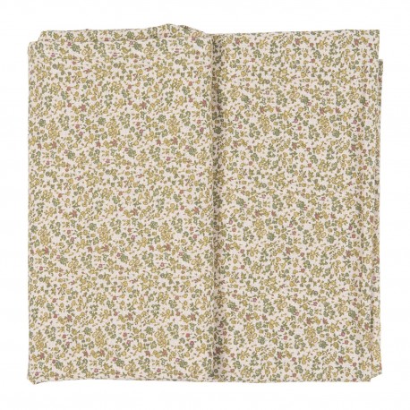 nappe fleurie vert jaune coton ib laursen