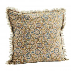 Grande housse coussin fleuri bohème Madam Stoltz