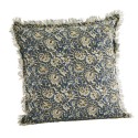 grande housse coussin floral bleu coton madam stoltz