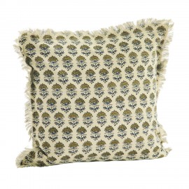 Grande housse coussin coton fleuri Madam Stoltz