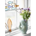 madam stoltz vase poisson gres vert clair