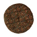 galette de chaise ronde coton fleuri orange madam stoltz