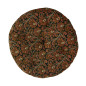 galette de chaise ronde coton fleuri orange madam stoltz