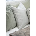 ib laursen housse de coussin lin carre gris clair cendre