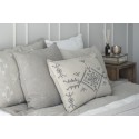 ib laursen housse de coussin lin carre gris clair cendre