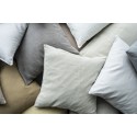 ib laursen housse de coussin lin carre gris clair cendre