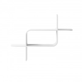 etagere murale modulable design vintage bois blanc umbra montage