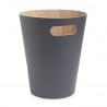 corbeille de bureau en bois umbra woodrow 082780-618 gris