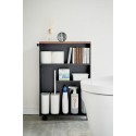 reserve papier toilette rangement wc noir acier yamazaki tower