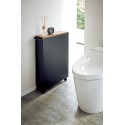 reserve papier toilette rangement wc noir acier yamazaki tower