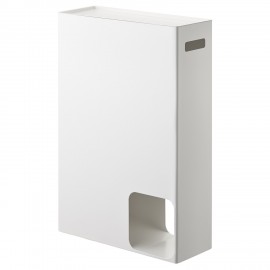 reserve papier toilette rangement wc design metal blanc yamazaki