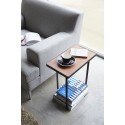 table bout de canape design range revues acier bois yamazaki tower