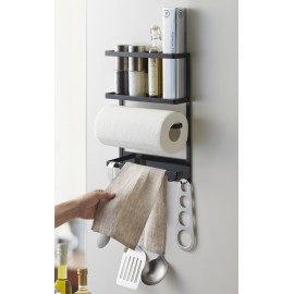 etagere magnetique aimantee frigo rangement cuisine yamazaki tower