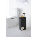 rangement design papier toilette reserve acier noir yamazaki tower
