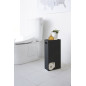 rangement design papier toilette reserve acier noir yamazaki tower
